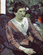 Paul Gauguin Cezanne s still life paintings in the background of portraits of women France oil painting artist